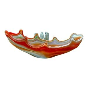Vintage MCM Handcrafted Murano Style Art Glasd